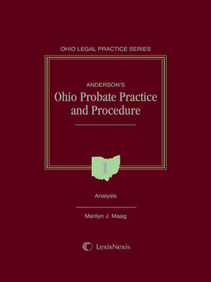 cover image of Anderson's Ohio Probate Practice and Procedure
